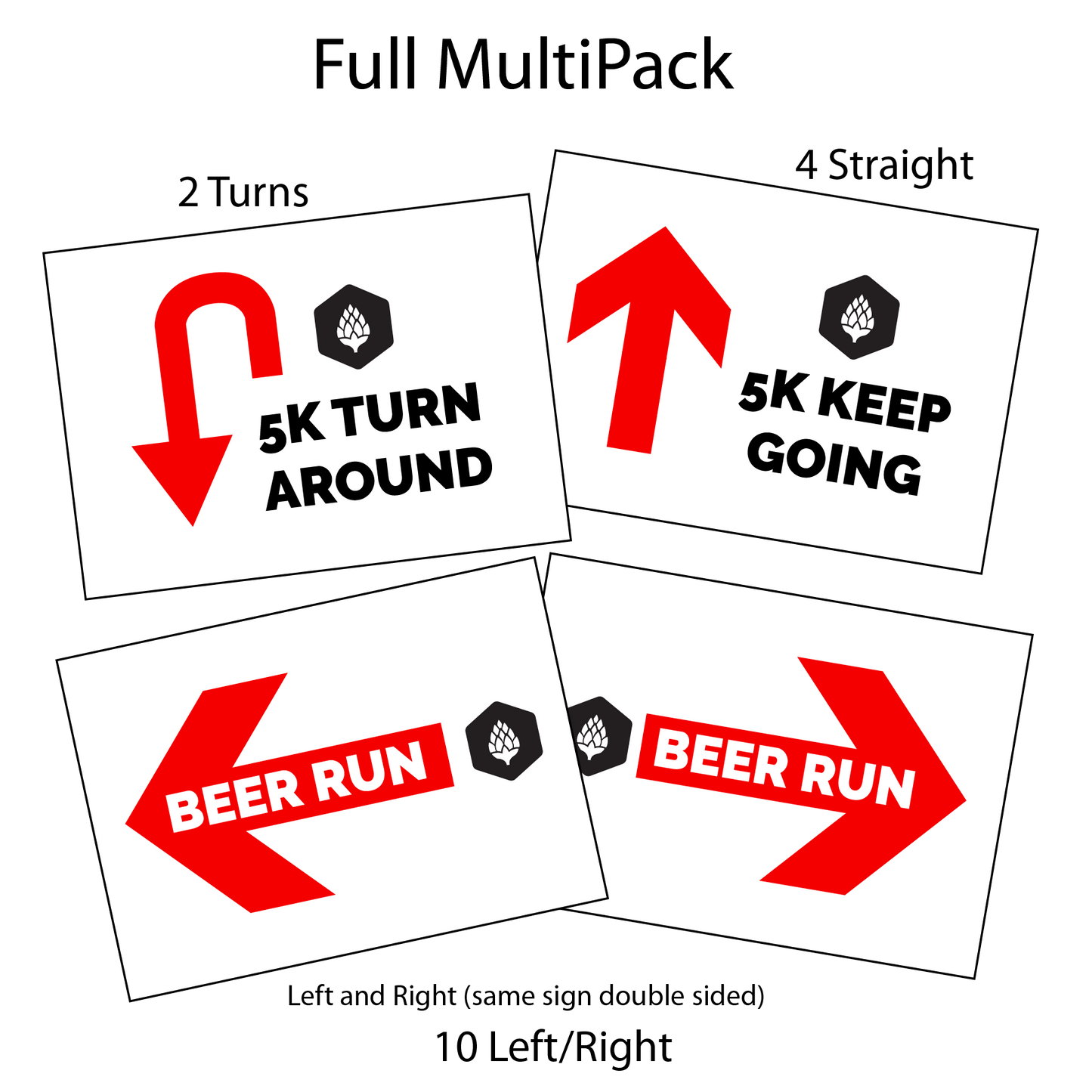 Course Arrow Sign