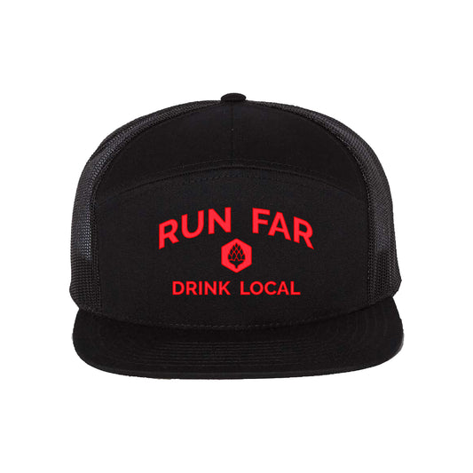 Run Far Drink Local 7-Panel Hat